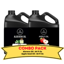 Aloevera Oil & Apple Seed Oil - Bundle of 64 Ounces Each | Hydrating and Nourishing for Skincare and Haircare | Soothes