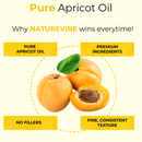 Apricot Oil | 100% Pure and Natural Cold Pressed Body Oil | Great for Skin Care and Hair Care - 128 FL OZ - Health &