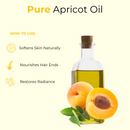Apricot Oil | 100% Pure and Natural Cold Pressed Body Oil | Great for Skin Care and Hair Care - 128 FL OZ - Health &