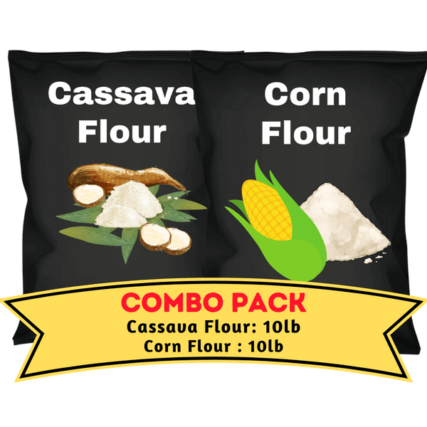 Cassava & Corn Flour Bundle (10lb each)