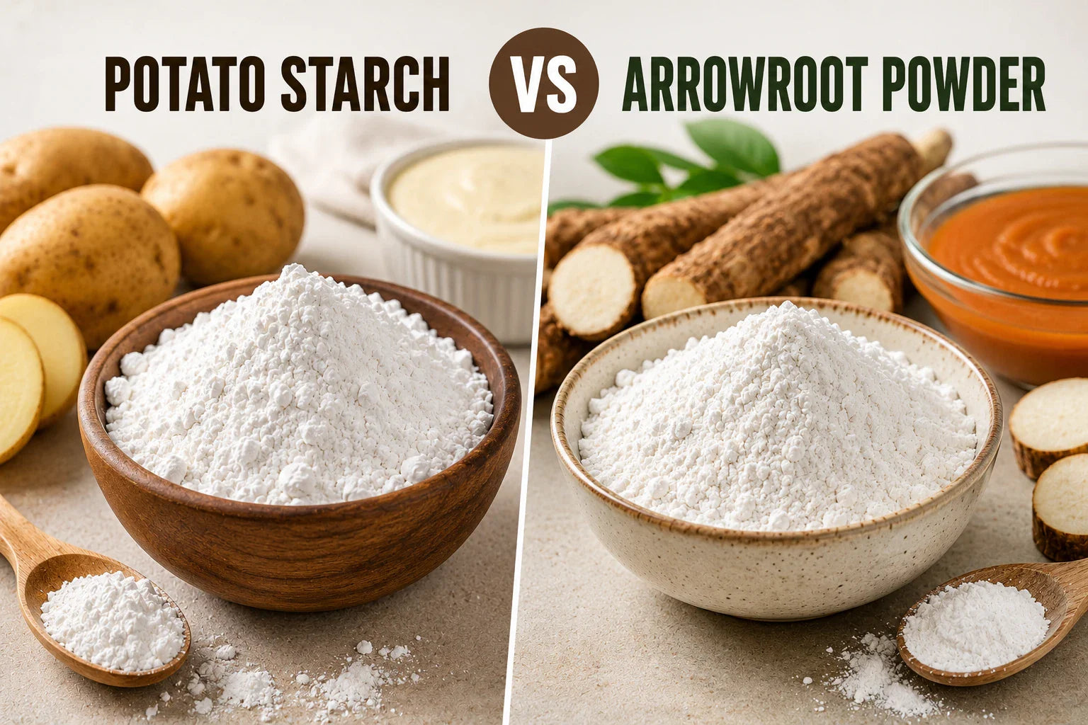 Potato Starch vs. Arrowroot Powder: Which Bulk Starch is Best for Comm