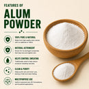 Alum Powder 55LB Pure Bulk Ingredients | Pure Potassium Aluminium Powder | Phitkari | Purifies Water | Natural Deodorant