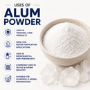 Alum Powder 55LB Pure Bulk Ingredients | Pure Potassium Aluminium Powder | Phitkari | Purifies Water | Natural Deodorant