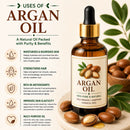 Naturevibe Botanicals Argan Oil 128oz Premium Quality | 100% Pure Cold Pressed | Ideal for Skin Care & Hair Care