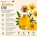 Arnica Oil | 100% Pure and Natural Cold Pressed Body Oil | Great for Skin Care and Hair Care