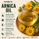 Arnica Oil | 100% Pure and Natural Cold Pressed Body Oil | Great for Skin Care and Hair Care