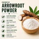 Pure Arrowroot Powder - 25kg Bulk Pack | Premium Quality for Culinary & Natural Care Solutions | 55lb Bulk Bag