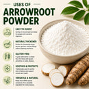 Pure Arrowroot Powder - 25kg Bulk Pack | Premium Quality for Culinary & Natural Care Solutions | 55lb Bulk Bag