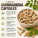 Puranicals Premium Ashwagandha 960 Capsules – Natural & Energy Booster | Herbal Supplement | 500 mg Ashwagandha Root powder per Serving.