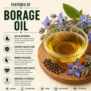 Naturevibe Botanicals Borage Oil 128oz Premium Quality | 100% Pure Cold Pressed | Ideal for Skin Care, Hair Care & Body Care