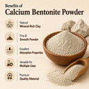 Calcium Bentonite Powder 55lb | Food Grade Natural Clay Powder | Ideal for Food Processing & Industrial Applications