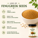 Fenugreek Seeds 55lb | Food Grade Methi Seeds | Ideal for Cooking, Spice Blends & Food Manufacturing