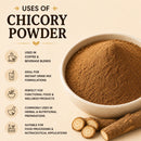 Naturevibe Botanicals Chicory Powder 25kg (55lb) Premium Quality | Ideal for Coffee Substitute, Beverages & Baking