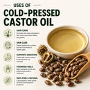 Pure Cold-Pressed Castor Oil - 6.6 Gallon Bulk Pack | Premium Quality for Beauty, Wellness & Industrial Applications
