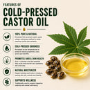 Pure Cold-Pressed Castor Oil - 6.6 Gallon Bulk Pack | Premium Quality for Beauty, Wellness & Industrial Applications