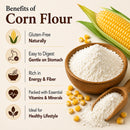 Corn Flour 55lb | Food Grade Fine Corn Flour | Ideal for Baking, Cooking & Food Manufacturing