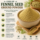 Naturevibe Botanicals Fennel Seed Ground Powder 55lb Bulk Pack Premium | Perfect for Cooking, Seasoning & Marinades