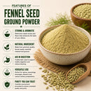 Naturevibe Botanicals Fennel Seed Ground Powder 55lb Bulk Pack Premium | Perfect for Cooking, Seasoning & Marinades