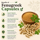 Puranicals Premium Fenugreek 960 Capsules – Natural Support | Herbal Supplement | 800mg Pure Fenugreek Seed powder per Serving