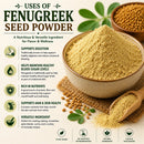 Naturevibe Botanicals Fenugreek Seed Powder 20lb Premium Quality | Ideal for Cooking, Seasoning & Spice Blends