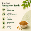 Fenugreek Seeds 55lb | Food Grade Methi Seeds | Ideal for Cooking, Spice Blends & Food Manufacturing