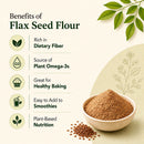Flax Seed Flour 55lb | Food Grade Ground Flaxseed | Ideal for Baking, Smoothies & Food Manufacturing
