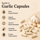 Puranicals Garlic Premium 960 Capsules Non GMO and Gluten Free | Herbal Supplement | 900 mg Per Serving | Made with 100% Pure Garlic Bulb Powder