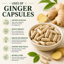 Puranicals Premium Ginger 960 Capsules | Herbal Supplement | 700 mg Pure Ginger Root powder per Serving