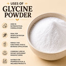 Glycine (25 kg) | Food Grade | Binder | pH stabilizer | Effervescent | 55lb Bulk Bag