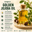 Naturevibe Botanicals Golden Jojoba Oil 128oz Premium Quality | 100% Pure Cold Pressed | Ideal for Skin Care & Hair Care