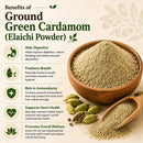 Naturevibe Botanicals Ground Green Cardamom (Elaichi Powder) - 1.1 lbs | Aromatic Spice for Elevating Sweet and Savory Delights | Perfect for Baking, Cooking, and Wellness!