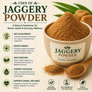 Naturevibe Botanicals Jaggery Powder 20lb Bulk Pack Premium | Perfect for Cooking, Baking & Natural Sweetening