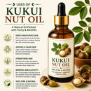 Jojoba Oil & Kukui Nut Oil - Bundle of 64 Ounces Each | Hydrating and Nourishing for Skincare and Haircare | Soothes and Calms All Skin Types