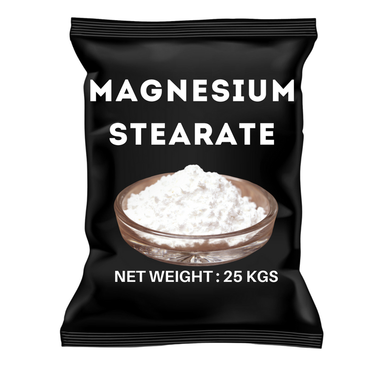 Magnesium Stearate (25 kg) | Stabilizer | Anti-caking agent | Food Grade | Flow Aiding Agent