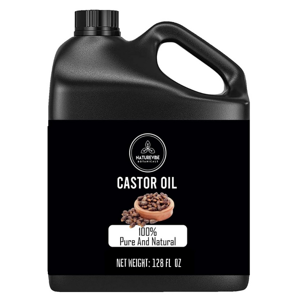 Castor Oil Cold Pressed 100% Pure and Natural | Hydrated Skin Thickens Eyelashes Eyebrows Hair Growth Hair Care