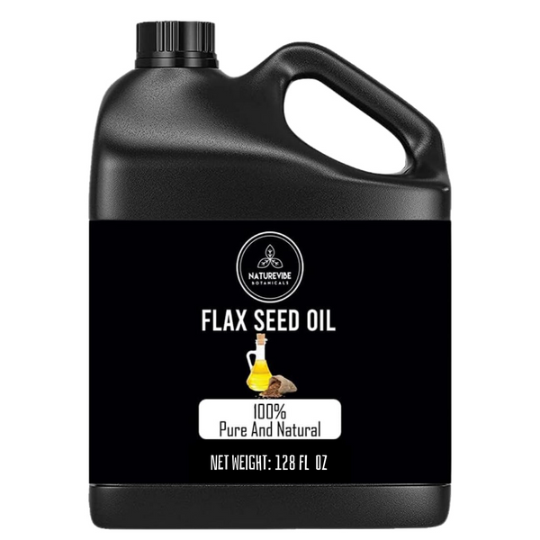 Flaxseed Oil | 100% Pure & Natural | No Additives | No Fillers | Cold Pressed Body Oil | Great for Hair and Skin