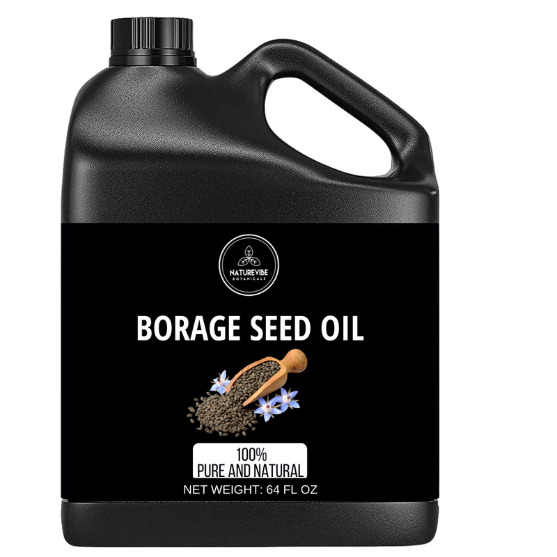 Borage Seed Oil 100% Pure and Natural Unrefined and Hexane-Free | Nourishes Skin and Hair | Suitable for all Skin Types