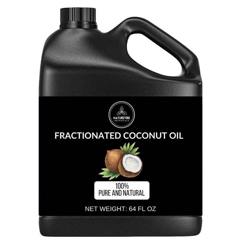 Fractionated Coconut Oil Non GMO, Vegan, Keto Friendly | 100% Pure and Natural Coconut Oil | Smoothes Hair and Moisturizing Body Oil