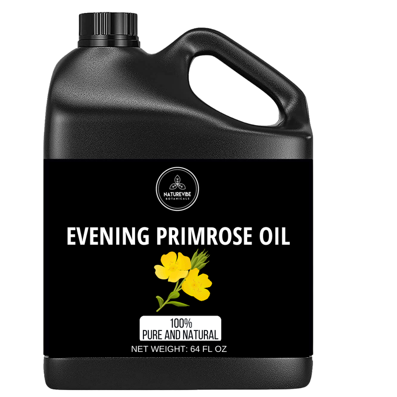 Evening Primrose Oil 100% Pure & Natural Cold Pressed and Unrefined | Loaded with Vitamins & Minerals | Great for Skin Care & Hair Care