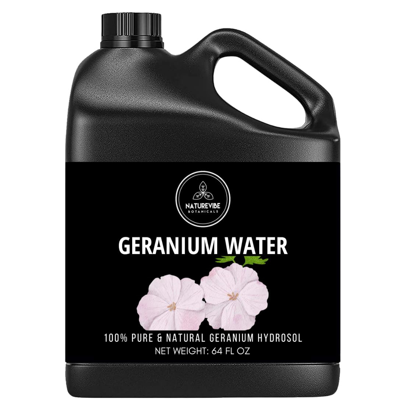 Geranium Water 100% Pure & Natural Geranium Hydrosol Floral Water | Spray Toner For Face | Hydrating Face Mist