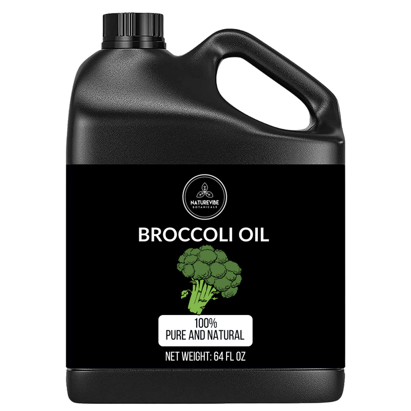 Broccoli Seed Oil | Cold Pressed 100% Pure & Natural Carrier Oil | Great for Hair & Skin | Non Greasy Face & Body Moisturiser