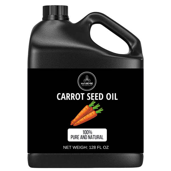 Carrot Oil Cold Pressed 100% Pure & Natural Unrefined Oil | Great for Skin, Nails & Hair | Non-Greasy Face & Body Moisturiser