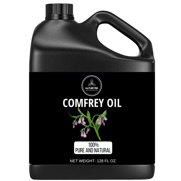 Comfrey Oil | 100% Pure and Natural Cold Pressed Body Oil | Great for Skin Care and Hair Care