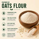 Naturevibe Botanicals Oats Flour Bulk Pack Premium | Perfect for Baking, Cooking & Healthy Recipes