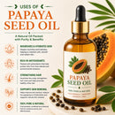Sweet Almond Oil & Papaya Oil - Bundle of 64 Ounces Each | Hydrating and Nourishing for Skincare and Haircare | Soothes and Calms All Skin Types