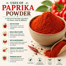 Naturevibe Botanicals Paprika Powder 20lb Bulk Premium | Rich Color & Flavor for Cooking & Culinary Use