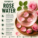 Naturevibe Rose Water Hydrosol | Pure Natural Floral Water