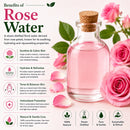 Naturevibe Rose Water Hydrosol | Pure Natural Floral Water