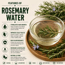 Rosemary Water & Black Raspberry Oil - Bundle of 64 Ounces Each | Hydrating and Nourishing for Skincare and Haircare | Soothes and Calms All Skin Types