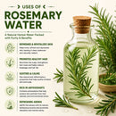 Rosemary Water & Black Raspberry Oil - Bundle of 64 Ounces Each | Hydrating and Nourishing for Skincare and Haircare | Soothes and Calms All Skin Types